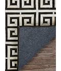 Couristan Chalet Meander 2' x 4' Black/Ivory Area Rug