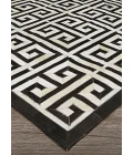 Couristan Chalet Meander 2' x 4' Black/Ivory Area Rug