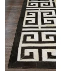 Couristan Chalet Meander 2' x 4' Black/Ivory Area Rug