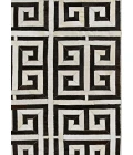 Couristan Chalet Meander 2' x 4' Black/Ivory Area Rug