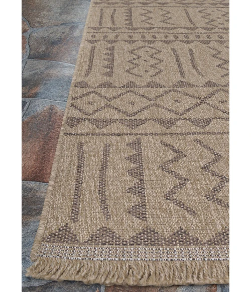 Couristan Naturalistic Natural/Brown 3701/1001 6 ft. 6 in. X 9 ft. Rectangle Rug