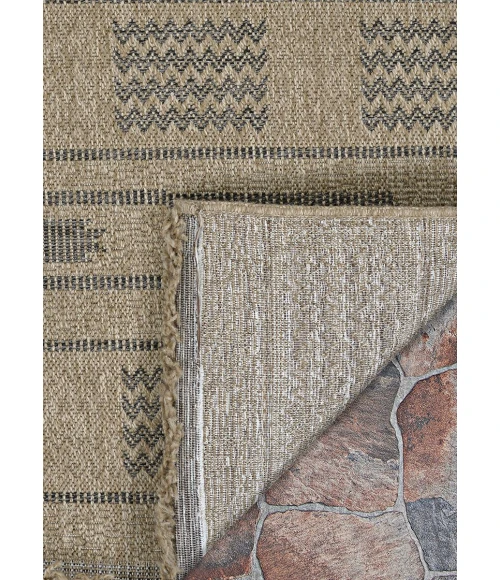 Couristan Naturalistic Natural/Charcoal 3702/1002 2 ft. 7 in. X 9 ft. 10 in. Rectangle Rug
