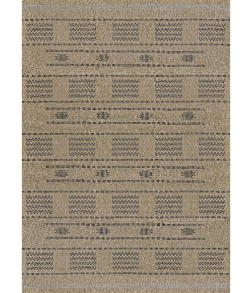 Couristan Naturalistic Natural/Charcoal 3702/1002 2 ft. 7 in. X 9 ft. 10 in. Rectangle Rug