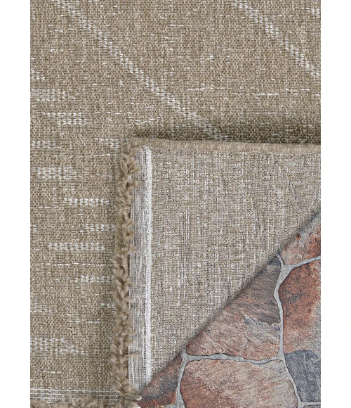 Couristan Naturalistic Natural/Cream 3703/1003 6 ft. 6 in. X 9 ft. Rectangle Rug