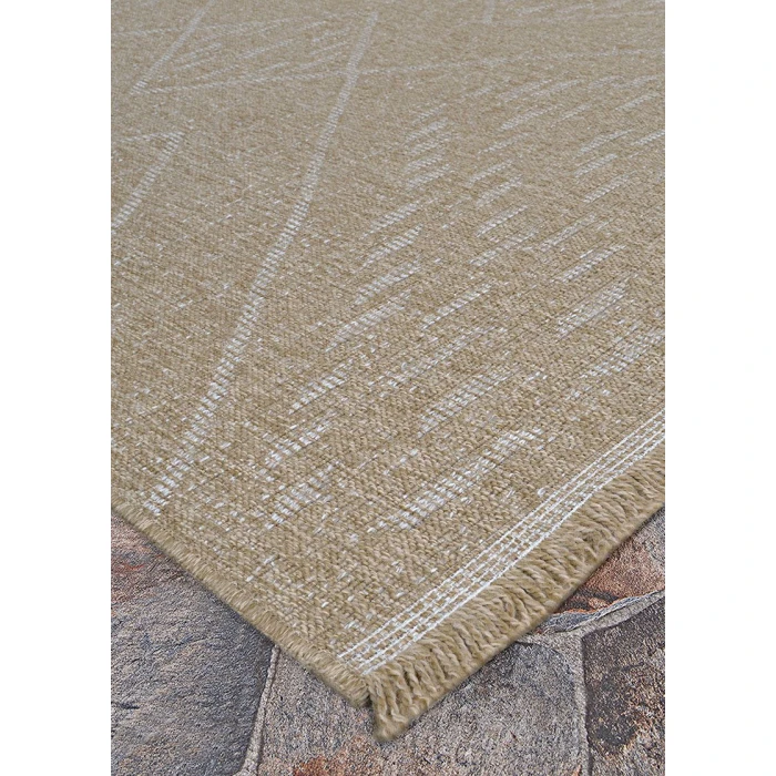 Couristan Naturalistic Natural/Cream 3703/1003 5 ft. 3 X 5 ft. 3 in. Round Rug