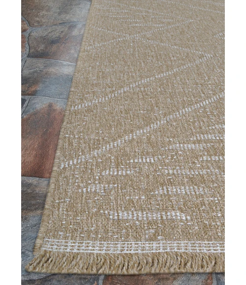 Couristan Naturalistic Natural/Cream 3703/1003 6 ft. 6 in. X 9 ft. Rectangle Rug