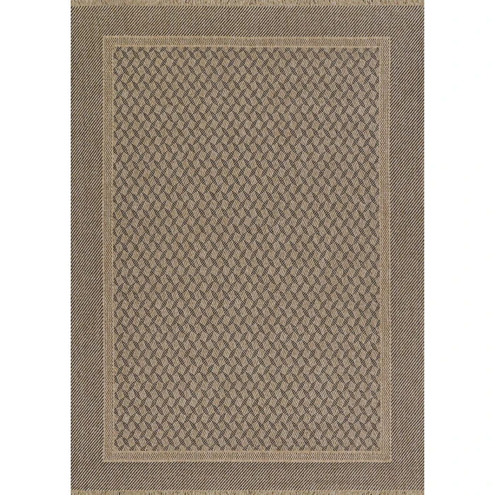 Couristan Naturalistic Natural/Black 3705/1004 6 ft. 6 in. X 9 ft. Rectangle Rug
