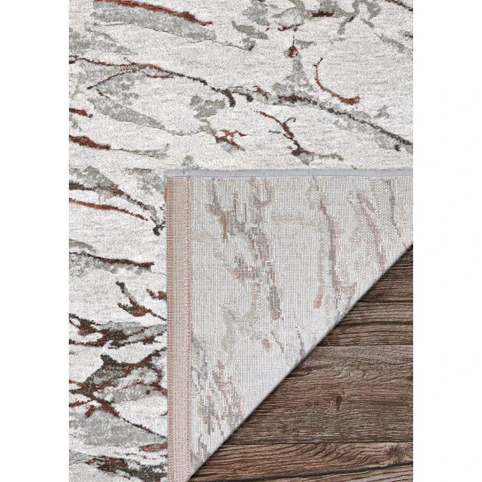 Couristan SONNET GREY/CHOCOLATE 3801_6111 7ft.10in. x 11ft.2in. Rect. Rug