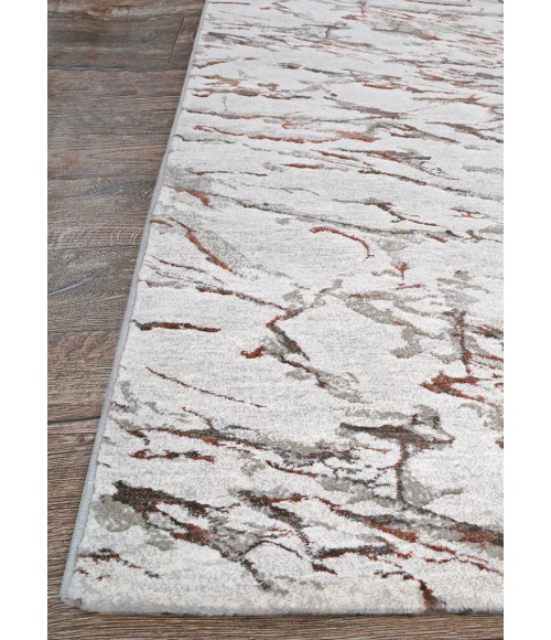 Couristan SONNET GREY/CHOCOLATE 3801_6111 6ft.6in. x 9ft.6in. Rect. Rug