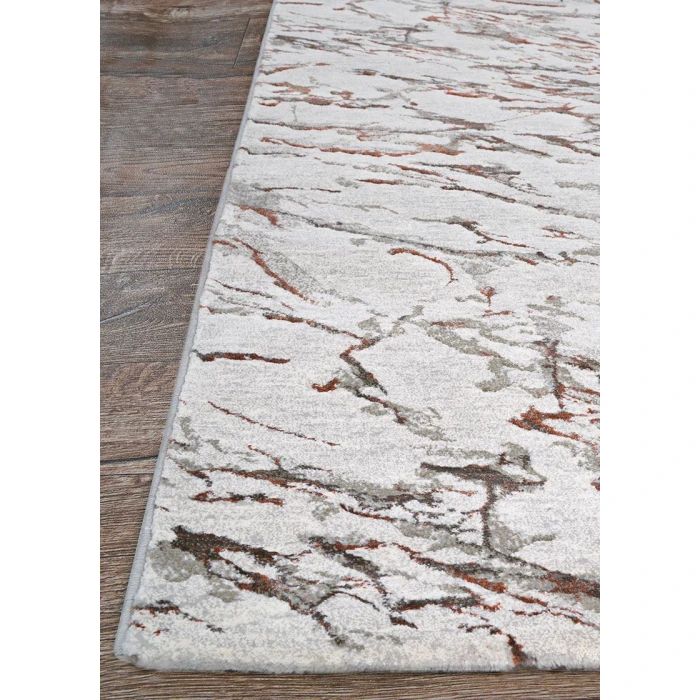 Couristan SONNET GREY/CHOCOLATE 3801_6111 7ft.10in. x 11ft.2in. Rect. Rug