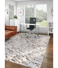 Couristan SONNET GREY/CHOCOLATE 3801_6111 6ft.6in. x 9ft.6in. Rect. Rug