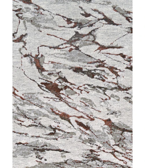 Couristan SONNET GREY/CHOCOLATE 3801_6111 6ft.6in. x 9ft.6in. Rect. Rug