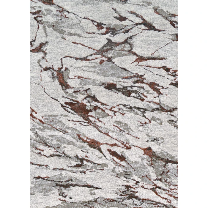 Couristan SONNET GREY/CHOCOLATE 3801_6111 7ft.10in. x 11ft.2in. Rect. Rug