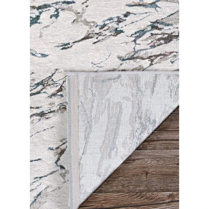 Couristan SONNET POWDER BLUE/GREY 3801_6151 7ft.10in. x 11ft.2in. Rect. Rug
