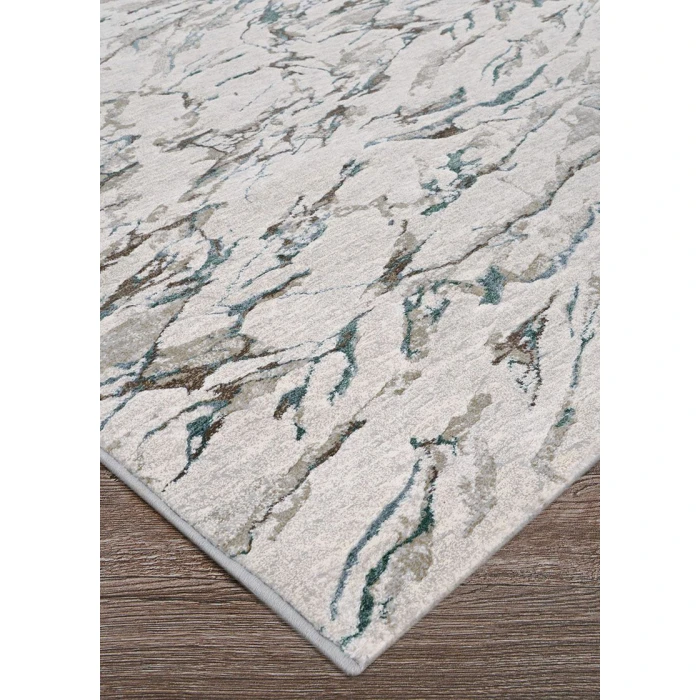 Couristan SONNET POWDER BLUE/GREY 3801_6151 7ft.10in. x 11ft.2in. Rect. Rug