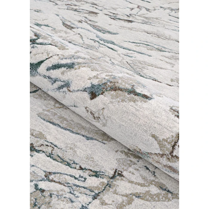 Couristan SONNET POWDER BLUE/GREY 3801_6151 7ft.10in. x 11ft.2in. Rect. Rug