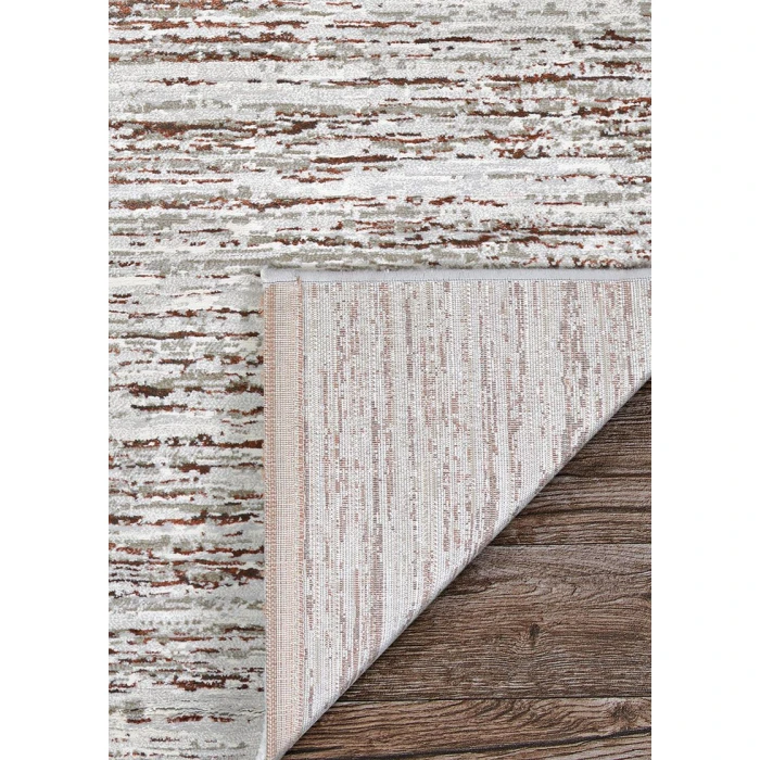 Couristan SONNET GREY/CHOCOLATE 3802_6111 6ft.6in. x 9ft.6in. Rect. Rug