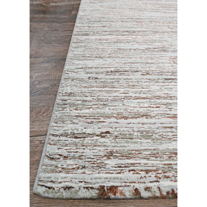 Couristan SONNET GREY/CHOCOLATE 3802_6111 6ft.6in. x 9ft.6in. Rect. Rug