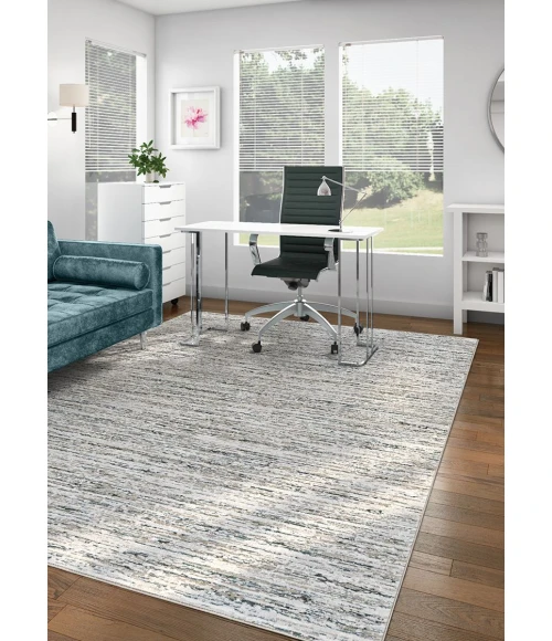Couristan SONNET GREY/BLACK 3802_6141 5ft.3in. x 7ft.6in. Rect. Rug