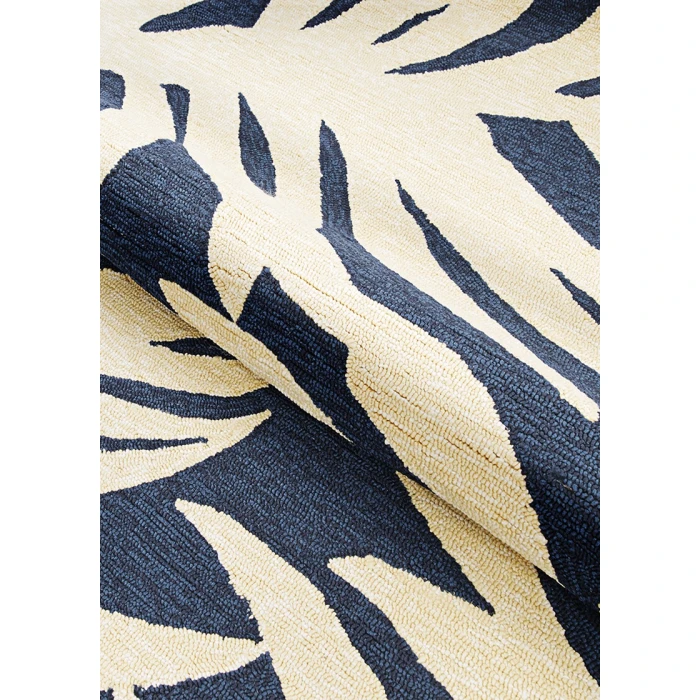 Couristan Covington Palms 9' Runner Navy Area Rug