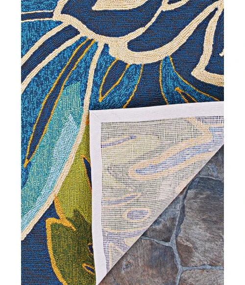 Couristan Covington Azure/Forest Green 4361/0671 2 ft. X 6 ft. Rectangle Rug