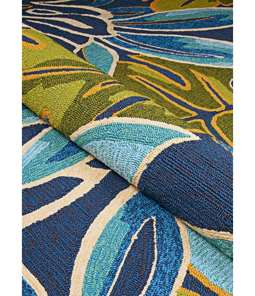 Couristan Covington Azure/Forest Green 4361/0671 2 ft. X 6 ft. Rectangle Rug