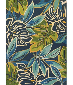 Couristan Covington Azure/Forest Green 4361/0671 2 ft. X 6 ft. Rectangle Rug