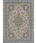 Couristan Old World Classic Alabaster/Powder Blue 4538/1011 4 ft. 6 in. X 6 ft. 6 in. Rectangle Rug