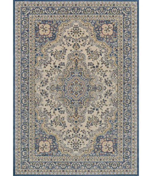 Couristan Old World Classic Alabaster/Powder Blue 4538/1011 4 ft. 6 in. X 6 ft. 6 in. Rectangle Rug