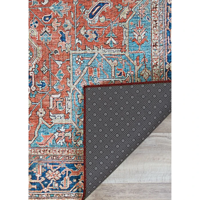 Couristan Pasha Heriz 9' x 12' Ruby  Area Rug