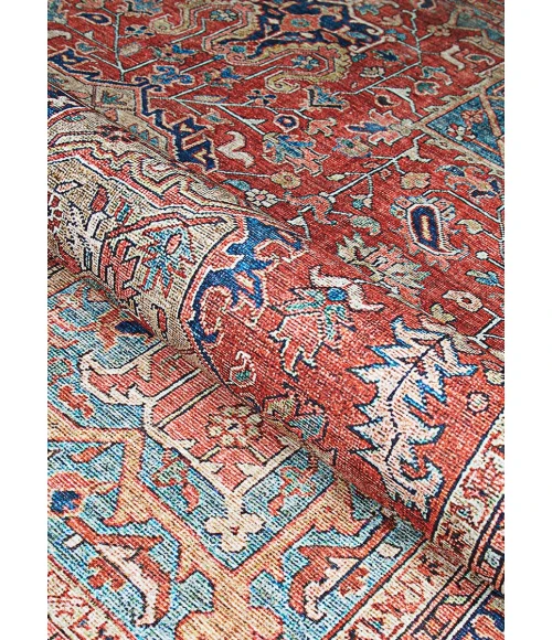 Couristan Pasha Heriz 5' x 8' Ruby  Area Rug