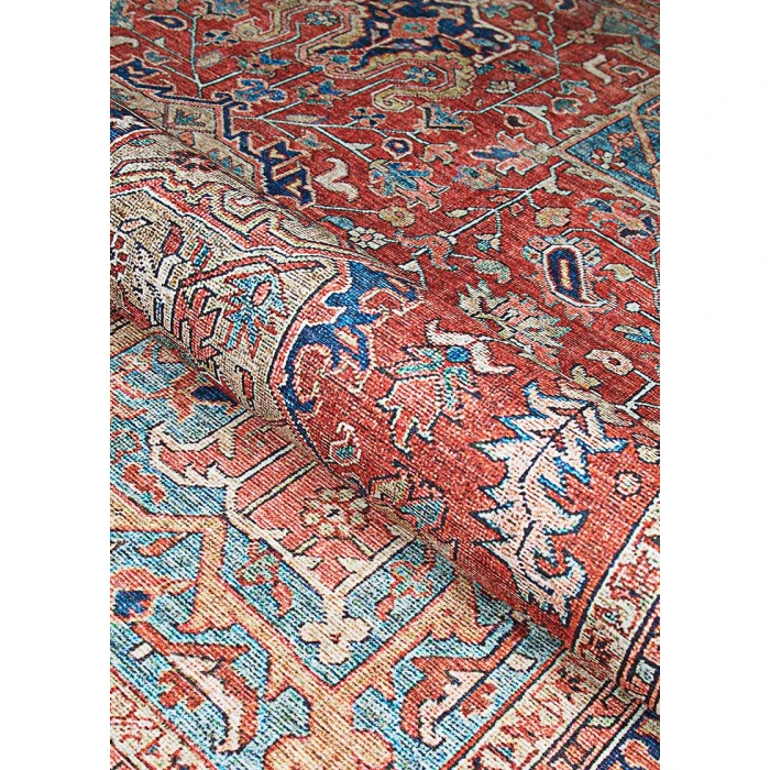 Couristan Pasha Heriz 9' x 12' Ruby  Area Rug