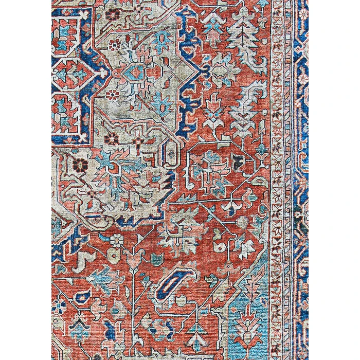 Couristan Pasha Heriz 9' x 12' Ruby  Area Rug