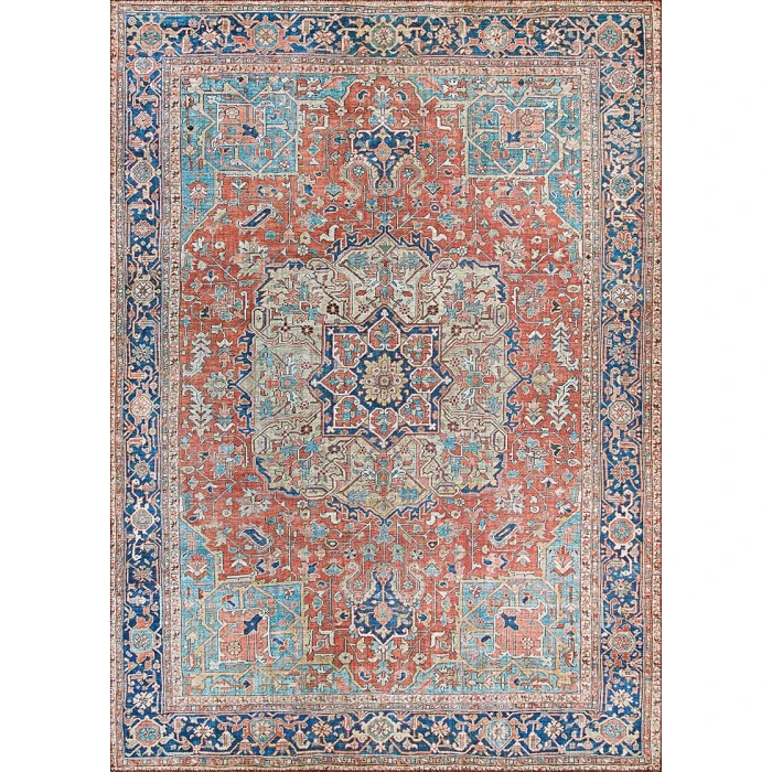 Couristan Pasha Heriz 9' x 12' Ruby  Area Rug