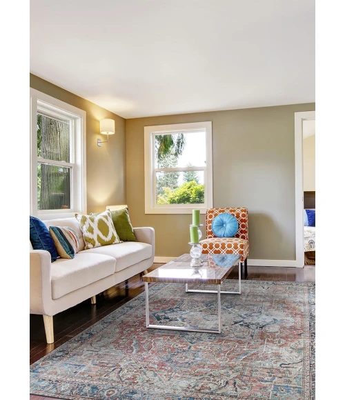 Couristan Pasha Rust 5085/5040 5 ft. X 8 ft. Rectangle Rug