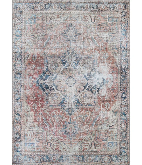 Couristan Pasha Rust 5085/5040 5 ft. X 8 ft. Rectangle Rug