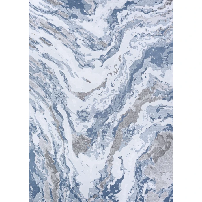 Couristan Serenity Abstract Marble 8' Runner Grey/Opal Area Rug