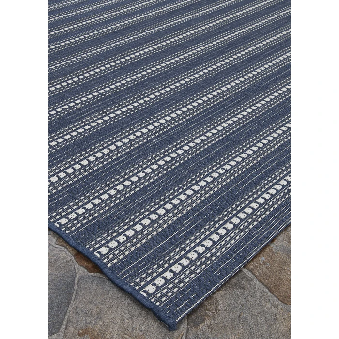 Couristan Afuera Beachcomber 8' Runner Marine /Shell Area Rug