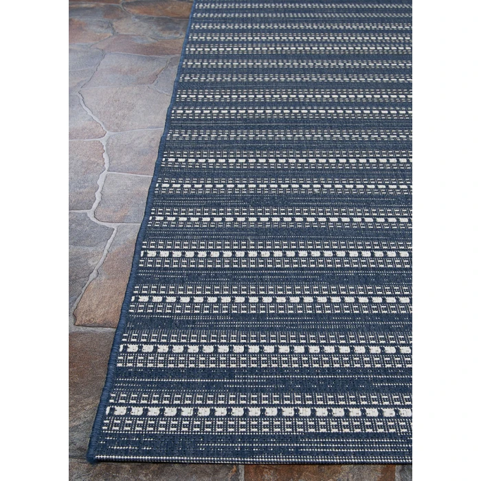 Couristan Afuera Beachcomber 8' Runner Marine /Shell Area Rug