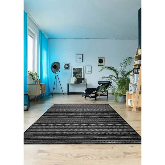 Couristan Afuera Beachcomber Long Runner Onyx/Shell Area Rug