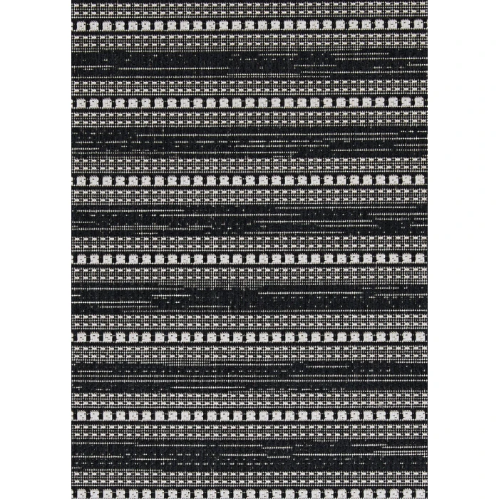 Couristan Afuera Beachcomber Long Runner Onyx/Shell Area Rug