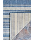 Couristan Recife Gazebo Stripe Square Champ/Blue Area Rug
