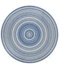 Couristan Recife Gazebo Stripe Square Champ/Blue Area Rug