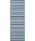Couristan Recife Gazebo Stripe Square Champ/Blue Area Rug