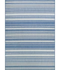 Couristan Recife Gazebo Stripe Square Champ/Blue Area Rug