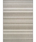 Couristan Recife Gazebo Stripe 9' Round Champ/Taupe Area Rug
