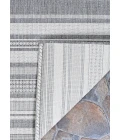 Couristan Recife Gazebo Stripe Square Champ/Grey Area Rug