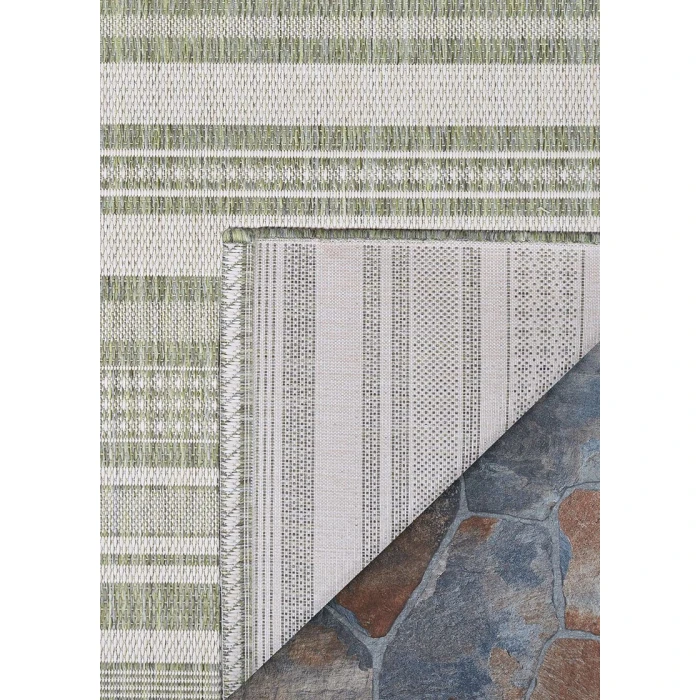 Couristan Recife Sage Leaf/Ivory 5313/4412 7 ft. 6 in. X 7 ft. 6 in. Round Rug