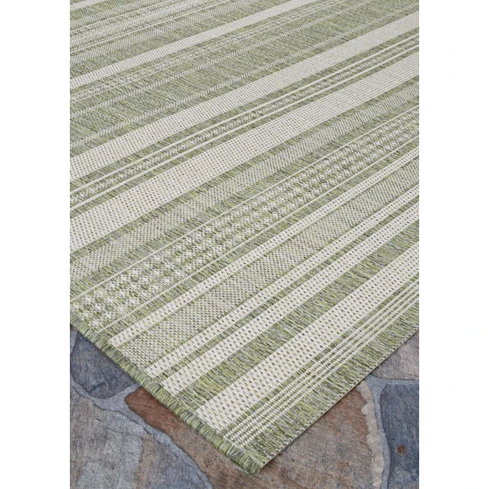 Couristan Recife Sage Leaf/Ivory 5313/4412 7 ft. 6 in. X 7 ft. 6 in. Round Rug