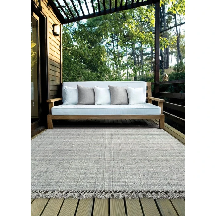 Couristan ASCOT GREY 5415_3301 8ft. x 10ft. Rect. Rug